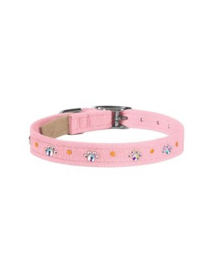 Puppy Pink - Susan Lanci Designs Crystal Paws Collar - Small