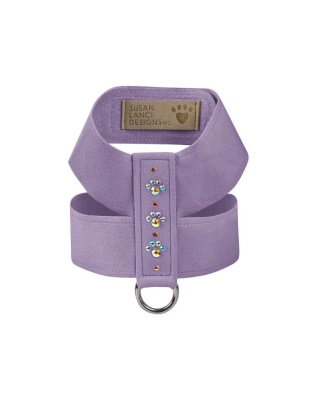 French Lavender - Susan Lanci Designs Crystal Paws Tinkie Harness - XL