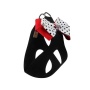 Black - Susan Lanci Designs Minnie Double Nouveau Bow Step In Harness - Small