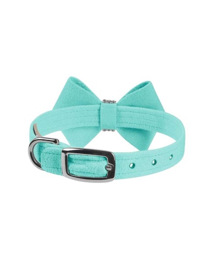 Tiffi Blue - Susan Lanci Designs Nouveau Bow Collar - Medium