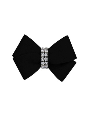 Black - Susan Lanci Designs Nouveau Bow Hair Bow - Small