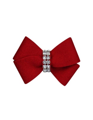 Red - Susan Lanci Designs Nouveau Bow Hair Bow - Small