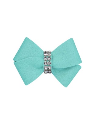 Tiffi Blue - Susan Lanci Designs Nouveau Bow Hair Bow - Small