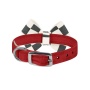 Red - Susan Lanci Designs Windsor Check Nouveau Bow Collar - TC