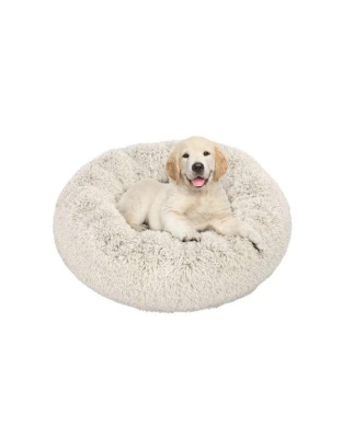 Light Grey - Donut Dog Bed - Medium