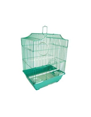 Green - YML Cornerless Flat Top Cage - Small - 11" x 9" x 14"