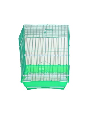 Green - YML Flat Top Parakeet Cage - 11" x 9" x 14"