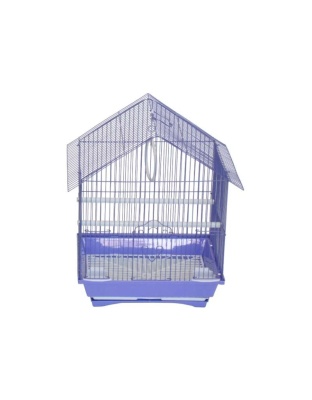 purple - YML House Top Style Parakeet Cage - 11" x 9" x 16"