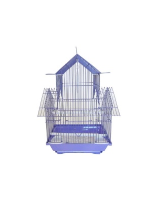 purple - YML Pagoda Top Parakeet Cage - Small - 11" x 9" x 16"