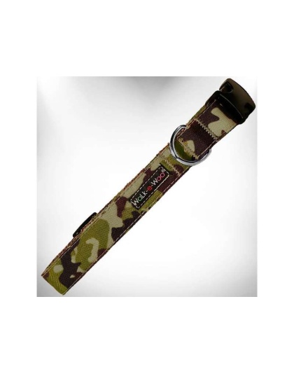 Brown Camo - Camo Dog Collars - XL 1.5" wide fits 18-28" neck