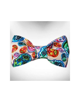 Day of the Dead - Day of the Dead - Dog Bow Tie - Large 5"x 2.5"