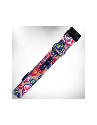 Day of the Dead - Day of the Dead - Dog Collars - XS 5/8" width fits 8-12" neck