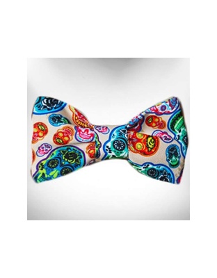 Day of the Dead  - Doggie Bow Tie Design - Small 4"x 2"