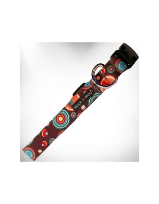 Chocolate - Martini Dog Collars - XS 5/8" width fits 8-12" neck