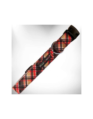 Gatsby - Plaid Dog Collars - XS 5/8" width fits 8-12" neck