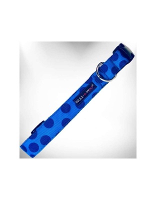 Navy - Polka Dot Dog - Monotone Collars - XS 5/8" width fits 8-12" neck