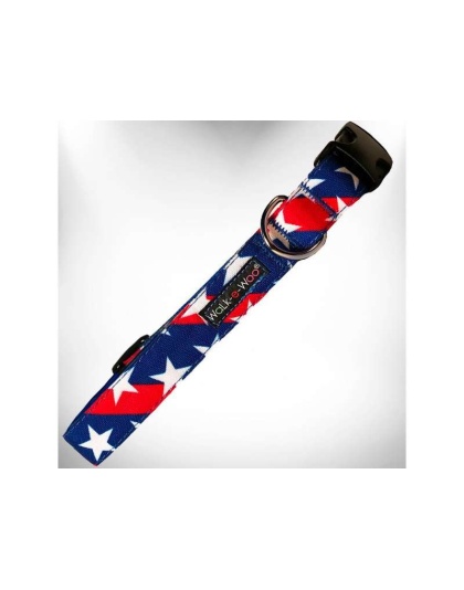 Stars & Stripes Dog Collars - XS 5/8" width fits 8-12" neck