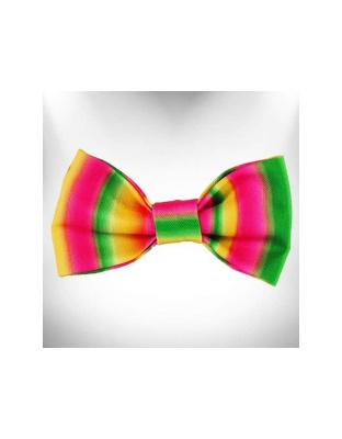 Pink/Green - Tie Dye Dog Bow Tie