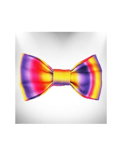 Pink/Purple - Tie Dye Dog Bow Tie