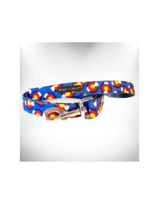 Colorado Blue - Colorado and Texas Dog Leads  - THIN Lead 5/8" width- 5' length
