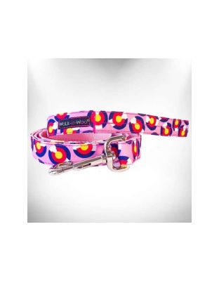 Colorado Pink - Colorado and Texas Dog Leads  - REGULAR Lead 1" width- 5' length