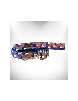 Texas Grey - Colorado and Texas Dog Leads  - THIN Lead 5/8" width- 5' length
