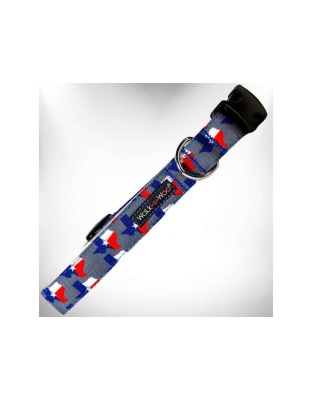 Texas Grey - Colorado and Texas Dog Collars - XS 5/8" width fits 8-12" neck