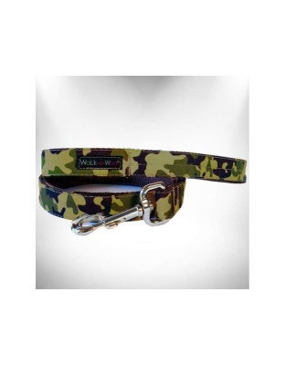 Brown Camo - Camo Dog Leads  - THIN Lead 5/8" width- 5' length
