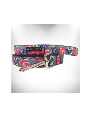 Lollipop on Chocolate - Lollipop Dog Leads  - THIN Lead 5/8" width- 5' length