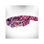 Hot Pink - Plaid Dog Leads  - THIN Lead 5/8" width- 5' length