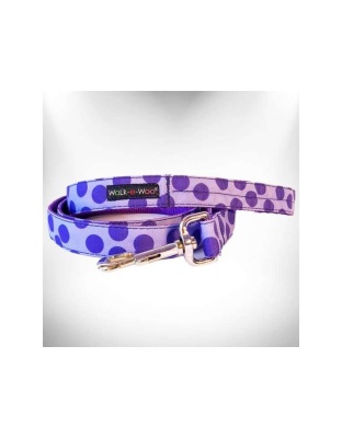Purple - Polka Dot Dog - Monotone Leads  - THIN Lead 5/8" width- 5' length