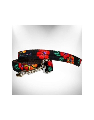 Flowers on Black - Nature-Lover Leads  - THIN Lead 5/8" width- 5' length