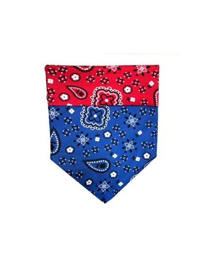 Red/Blue Bandana - Sport Bandana  - Large