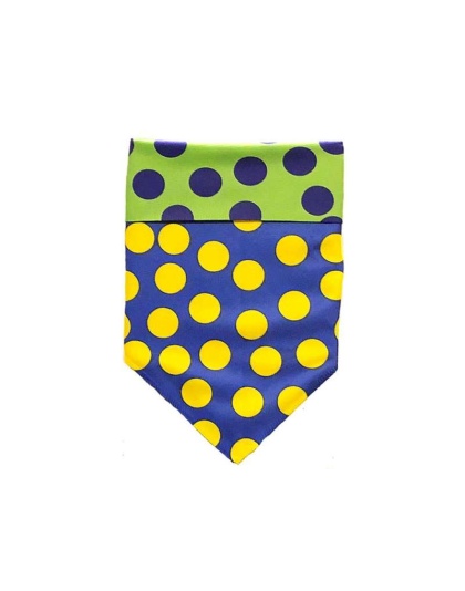 DOT Blue/Green/Yellow - Sport Bandana  - Large