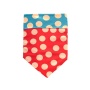 DOT Tan/Red/Turquoise - Sport Bandana  - Large