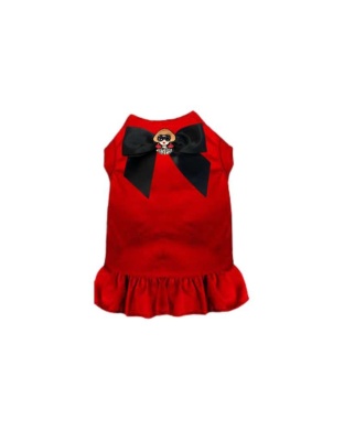 RED - Acrylic Brooch So Vogue Dress - X Small