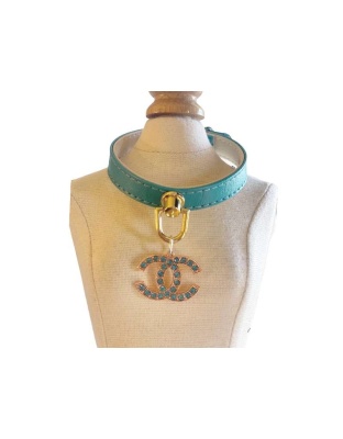 Teal Collar - Azure CC Collar - 10"