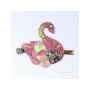 Beaded Sequin Swan Hairclip