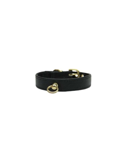 Black - Bee Mine Dog Collar - 12"