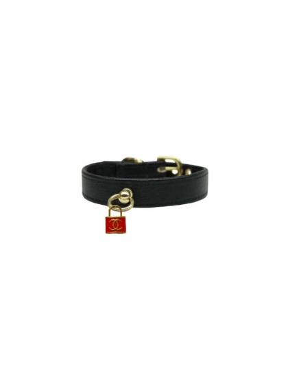 RED - CC Lock Charm Collar - 12"