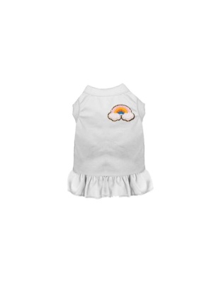 WHITE - Chenille Rainbow  - X Small