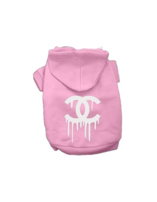 PINK - Chewnel Drippy Dog Hoodies - X Large