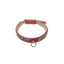 Pink - Chunky Rhinestone and Chain Collar - 12"