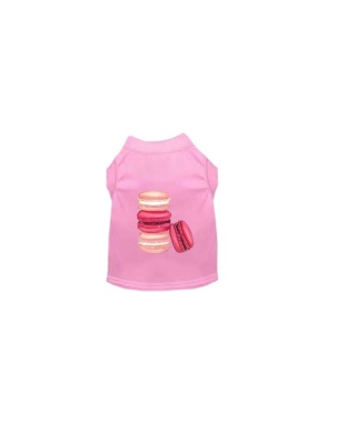 PINK - Love Macaroons Dog Shirt - Small