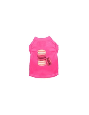 HOT PINK - Love Macaroons Dog Shirt - 2X Large
