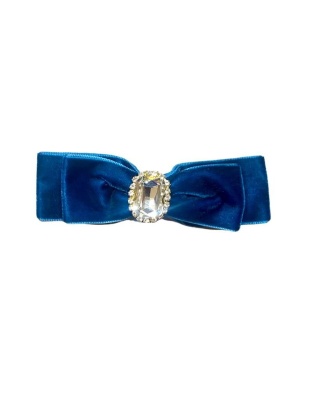 Royal Blue - Luxurious Velvet Bow Hair Clip