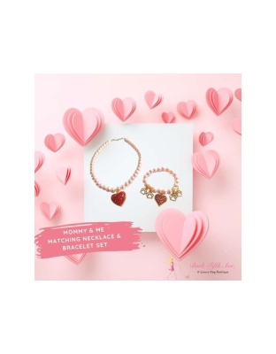 Mommy & Me Matching Necklace and Bracelet Set