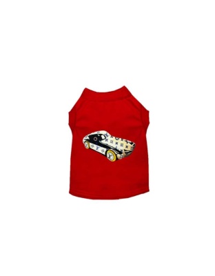 My Fancy Race Car Dog Tee - 2X Large