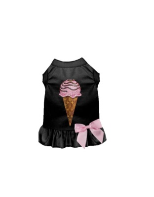 BLACK - My Favorite Chewy Vuitton Ice Cream Dress - X Small