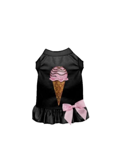 BLACK - My Favorite Chewy Vuitton Ice Cream Dress - X Small